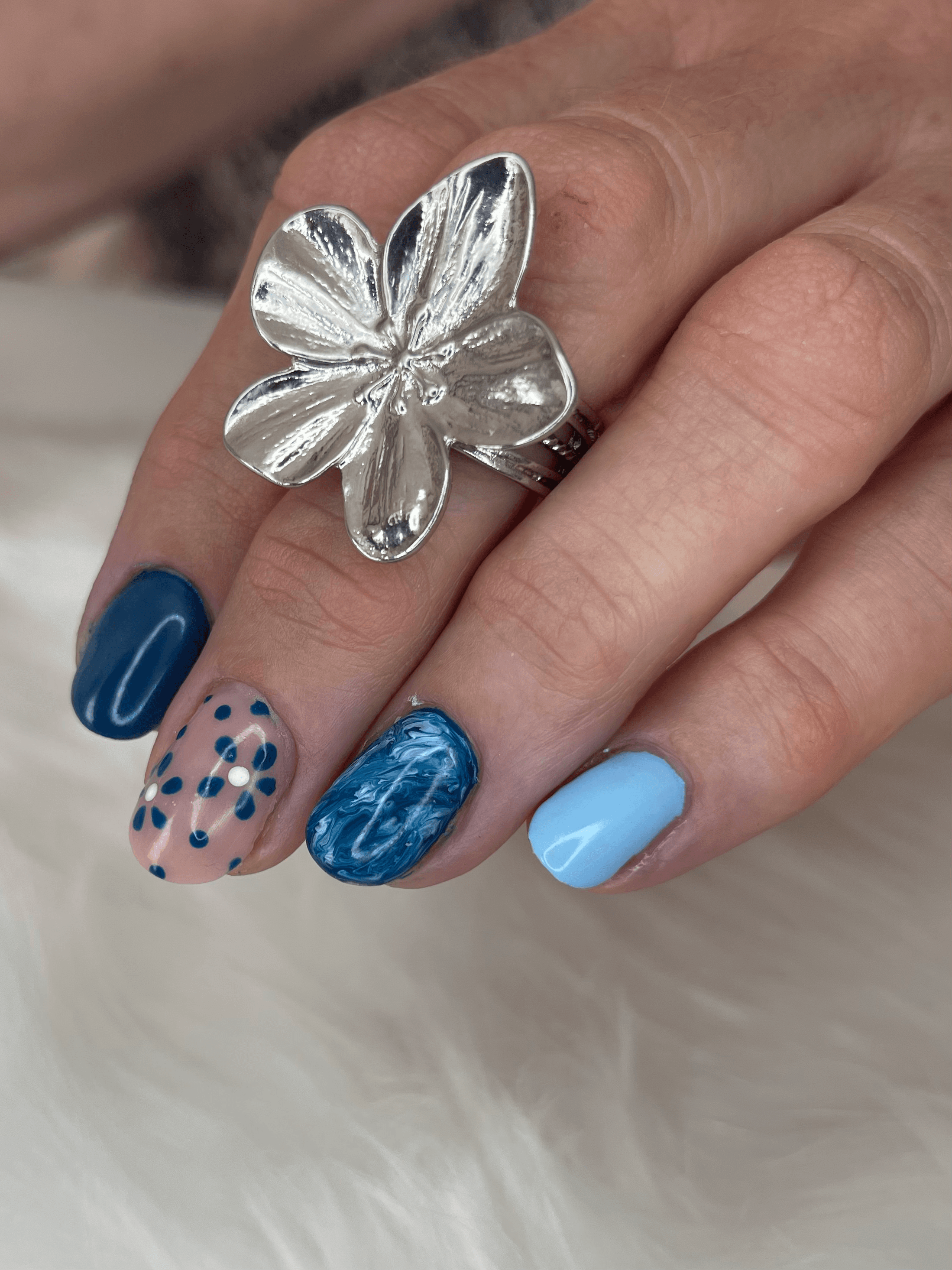 Extension gel bleu