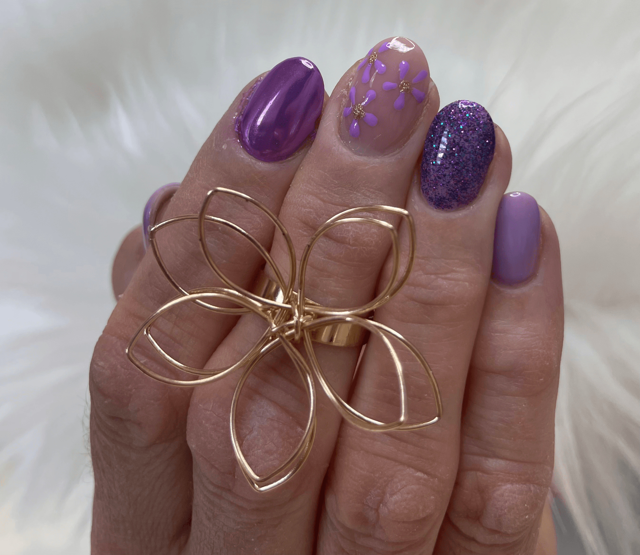 Extension gel violet